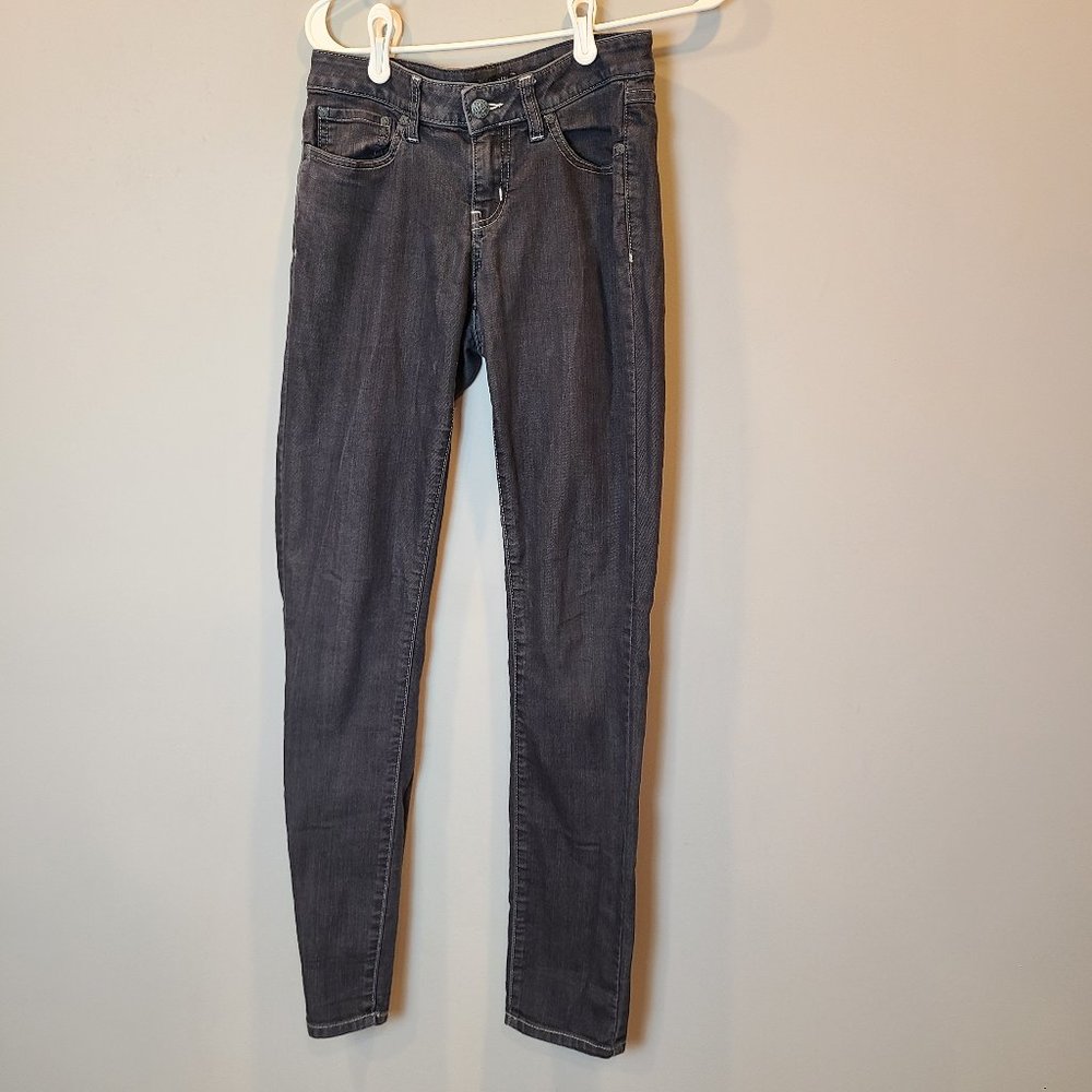 Prana Kayla Jean Mid Rise Skinny Womens 2 Dark Grey